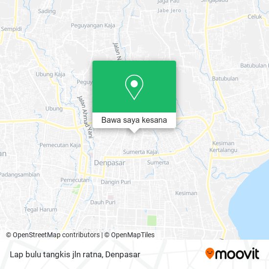 Peta Lap bulu tangkis jln ratna