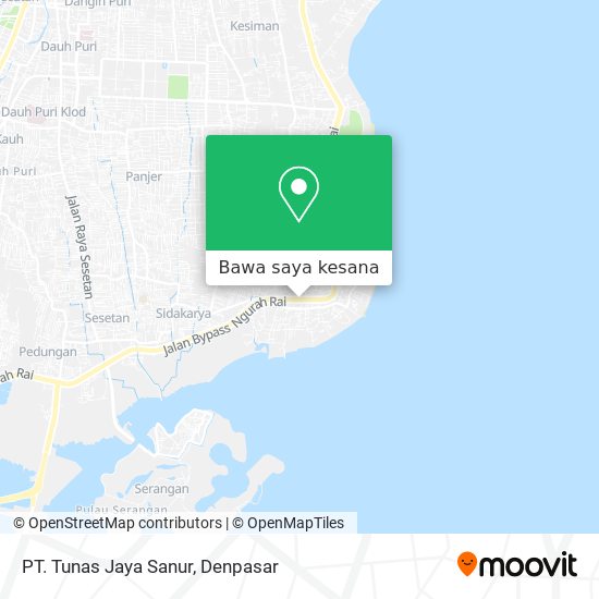 Peta PT. Tunas Jaya Sanur
