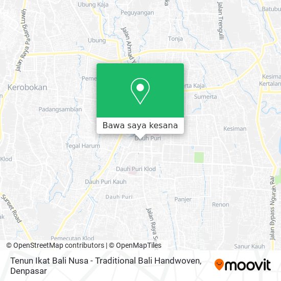 Peta Tenun Ikat Bali Nusa - Traditional Bali Handwoven