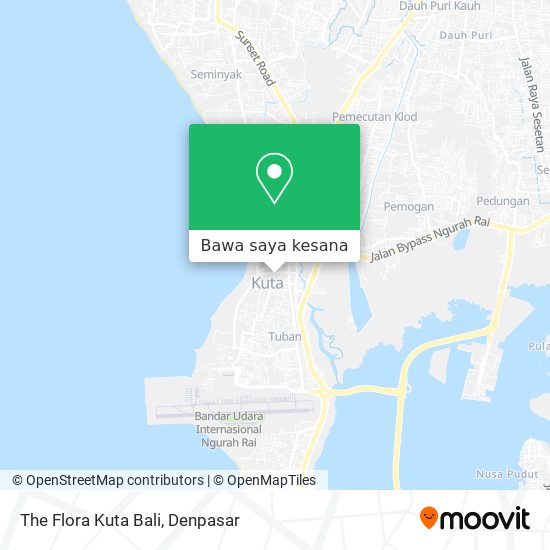 Peta The Flora Kuta Bali