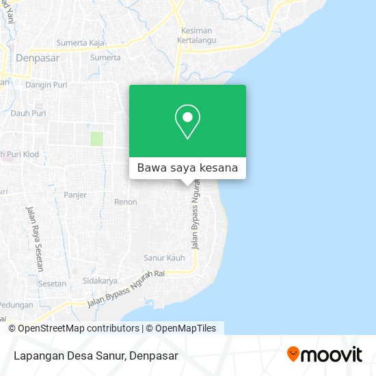 Peta Lapangan Desa Sanur
