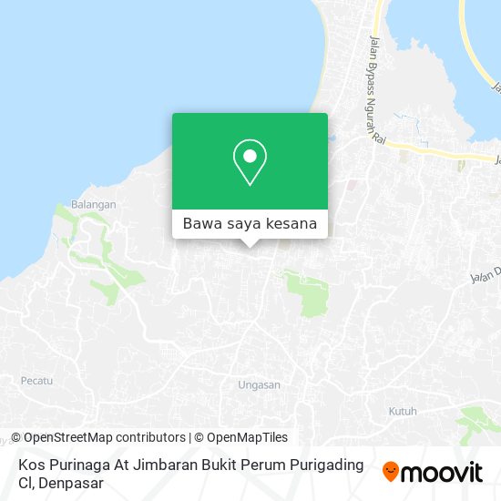 Peta Kos Purinaga At Jimbaran Bukit Perum Purigading Cl