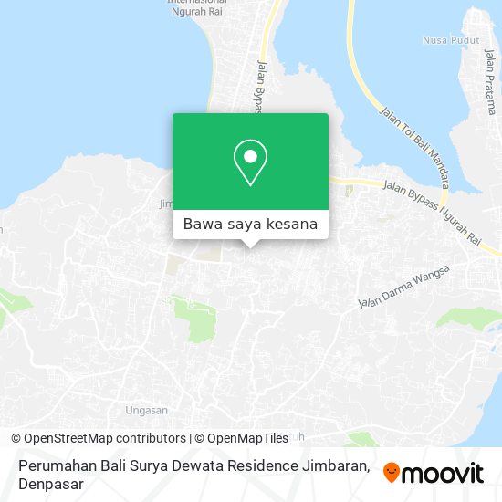 Peta Perumahan Bali Surya Dewata Residence Jimbaran