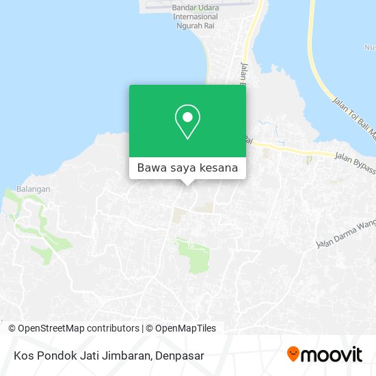 Peta Kos Pondok Jati Jimbaran