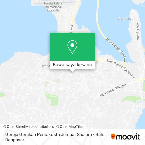 Peta Gereja Gerakan Pentakosta Jemaat Shalom - Bali