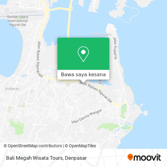 Peta Bali Megah Wisata Tours