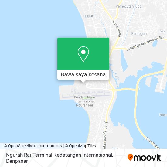 Peta Ngurah Rai-Terminal Kedatangan Internasional