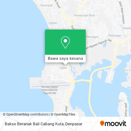 Peta Bakso Beranak Bali Cabang Kuta