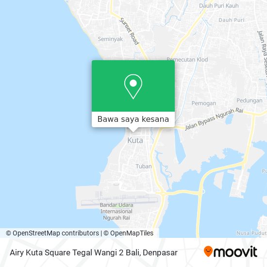 Peta Airy Kuta Square Tegal Wangi 2 Bali