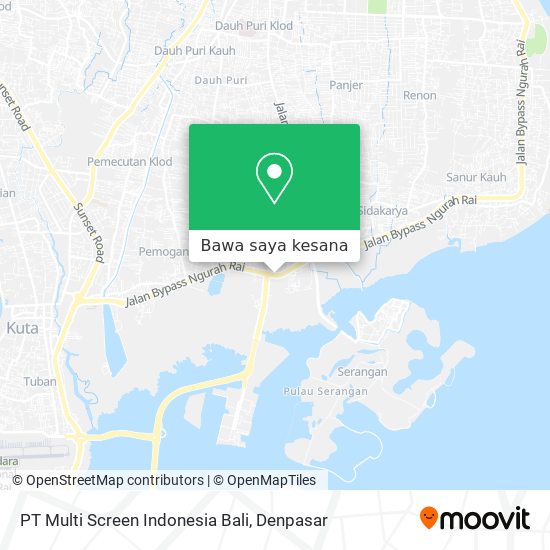 Peta PT Multi Screen Indonesia Bali