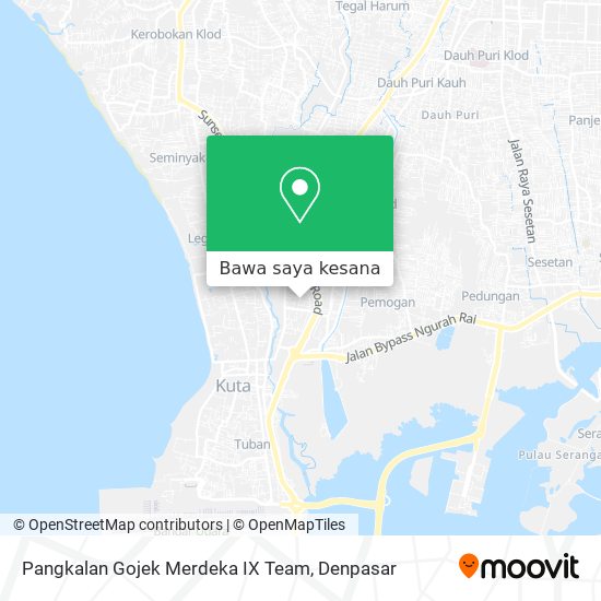 Peta Pangkalan Gojek Merdeka IX Team