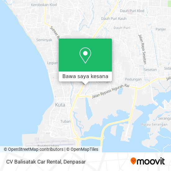 Peta CV Balisatak Car Rental