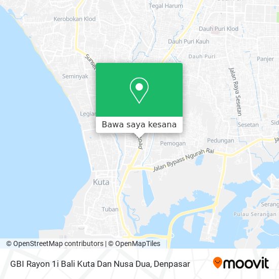 Peta GBI Rayon 1i Bali Kuta Dan Nusa Dua