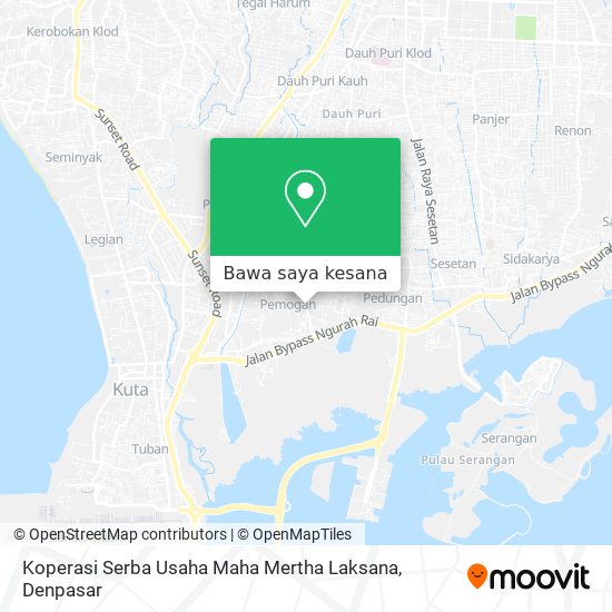 Peta Koperasi Serba Usaha Maha Mertha Laksana