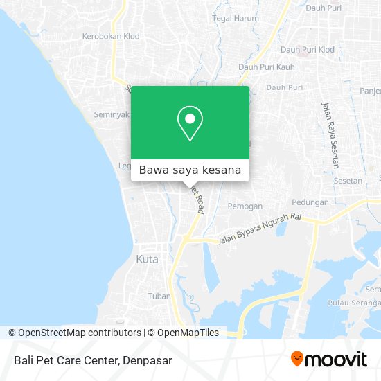 Peta Bali Pet Care Center