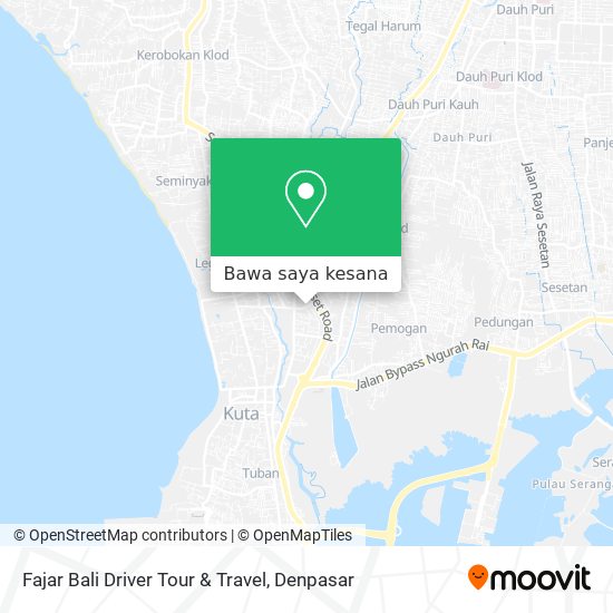 Peta Fajar Bali Driver Tour & Travel