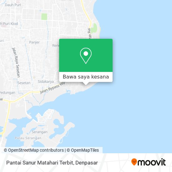 Peta Pantai Sanur Matahari Terbit