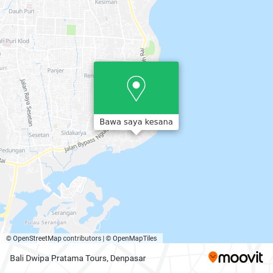 Peta Bali Dwipa Pratama Tours