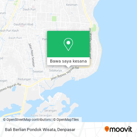 Peta Bali Berlian Pondok Wisata