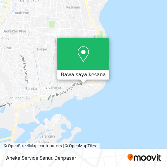 Peta Aneka Service Sanur