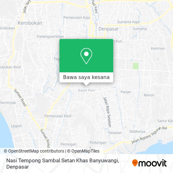 Peta Nasi Tempong Sambal Setan Khas Banyuwangi