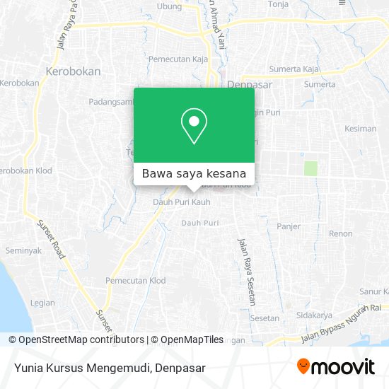 Peta Yunia Kursus Mengemudi