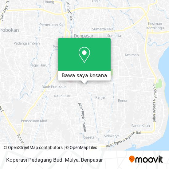 Peta Koperasi Pedagang Budi Mulya