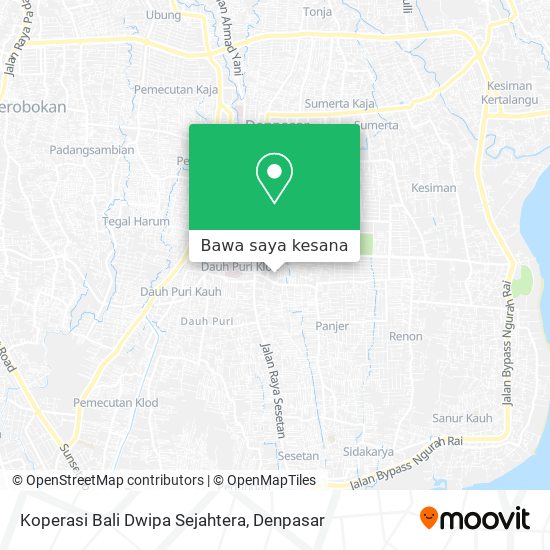 Peta Koperasi Bali Dwipa Sejahtera