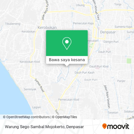 Peta Warung Sego Sambal Mojokerto