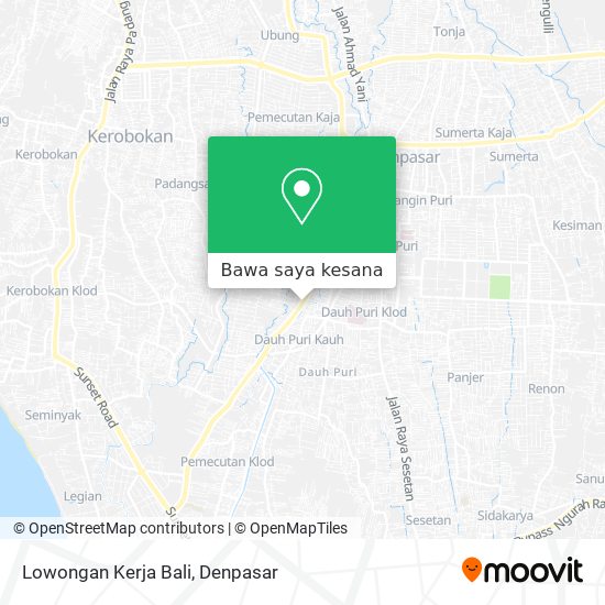 Peta Lowongan Kerja Bali