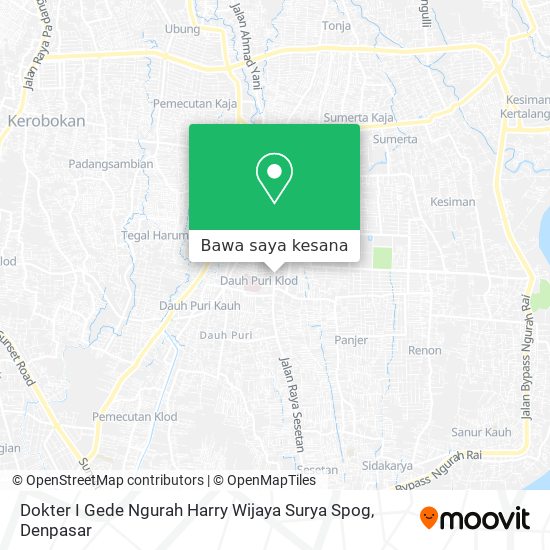 Peta Dokter I Gede Ngurah Harry Wijaya Surya Spog