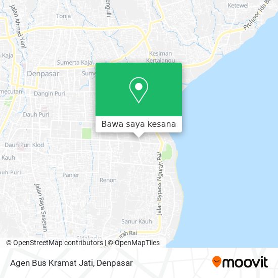 Peta Agen Bus Kramat Jati