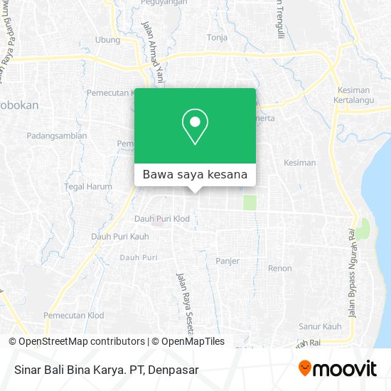 Peta Sinar Bali Bina Karya. PT