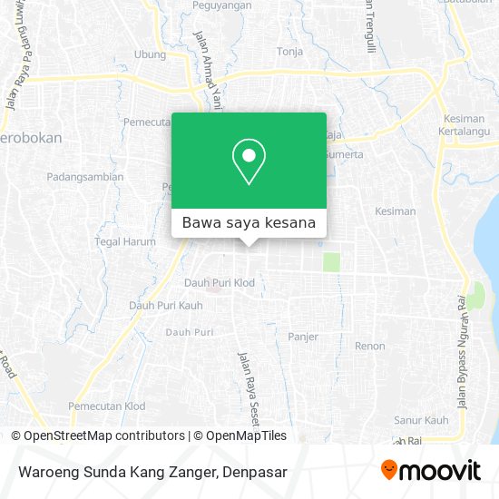 Peta Waroeng Sunda Kang Zanger