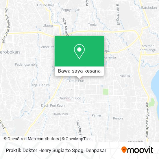 Peta Praktik Dokter Henry Sugiarto Spog