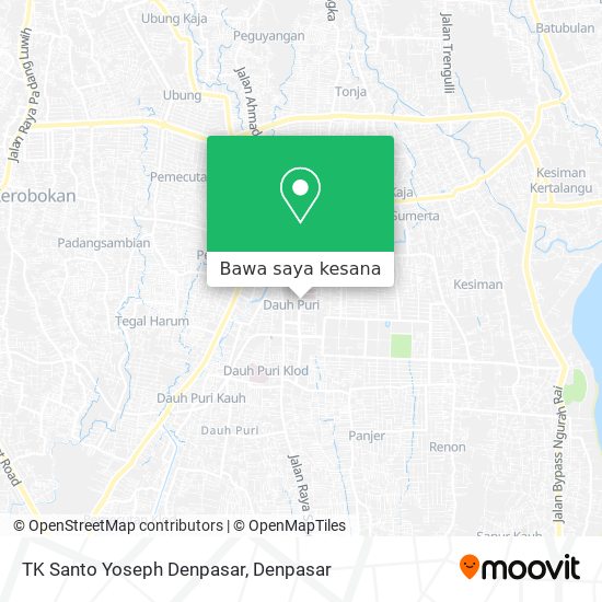 Peta TK Santo Yoseph Denpasar