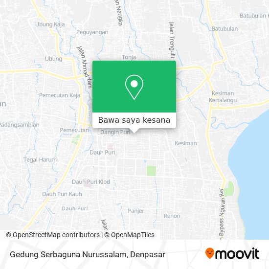 Peta Gedung Serbaguna Nurussalam