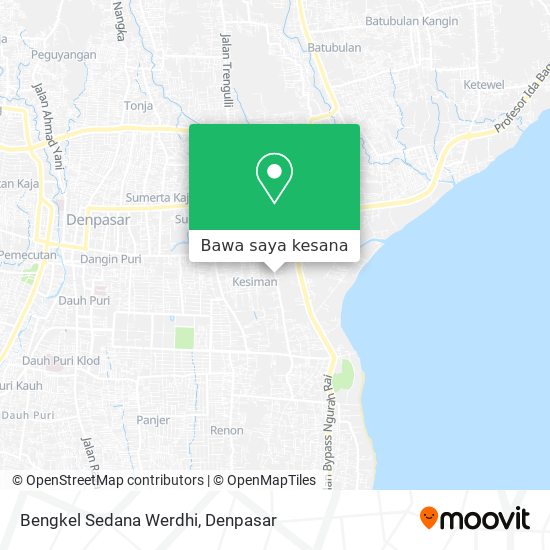 Peta Bengkel Sedana Werdhi