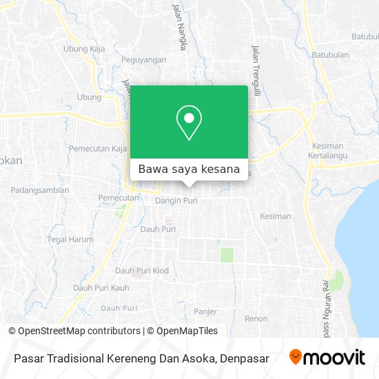Peta Pasar Tradisional Kereneng Dan Asoka