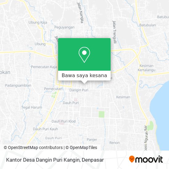 Peta Kantor Desa Dangin Puri Kangin