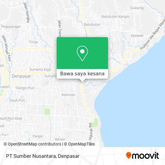 Peta PT Sumber Nusantara