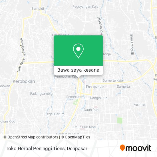 Peta Toko Herbal Peninggi Tiens