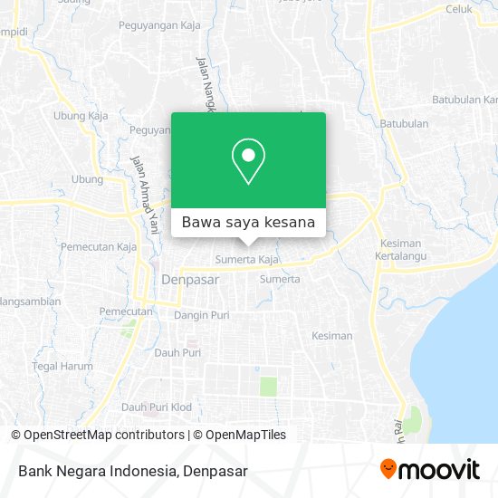 Peta Bank Negara Indonesia