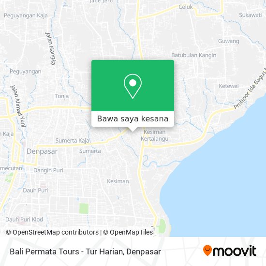 Peta Bali Permata Tours - Tur Harian