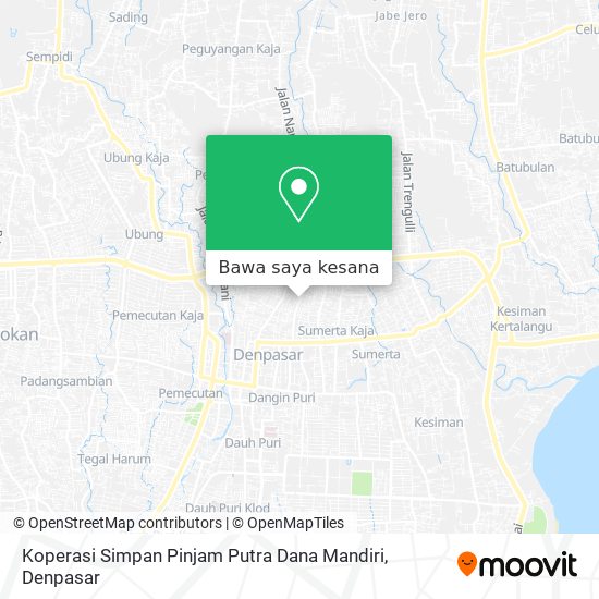 Peta Koperasi Simpan Pinjam Putra Dana Mandiri