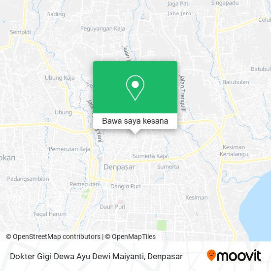 Peta Dokter Gigi Dewa Ayu Dewi Maiyanti