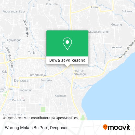 Peta Warung Makan Bu Putri