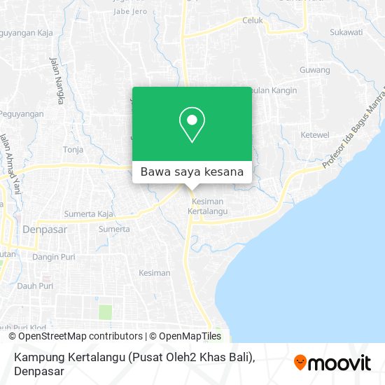Peta Kampung Kertalangu (Pusat Oleh2 Khas Bali)