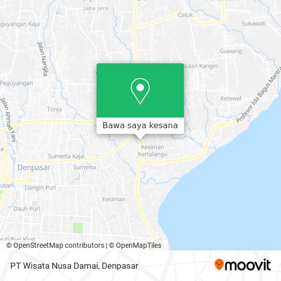 Peta PT Wisata Nusa Damai