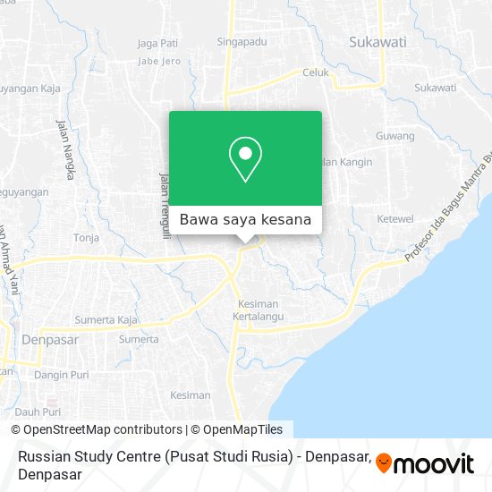Peta Russian Study Centre (Pusat Studi Rusia) - Denpasar